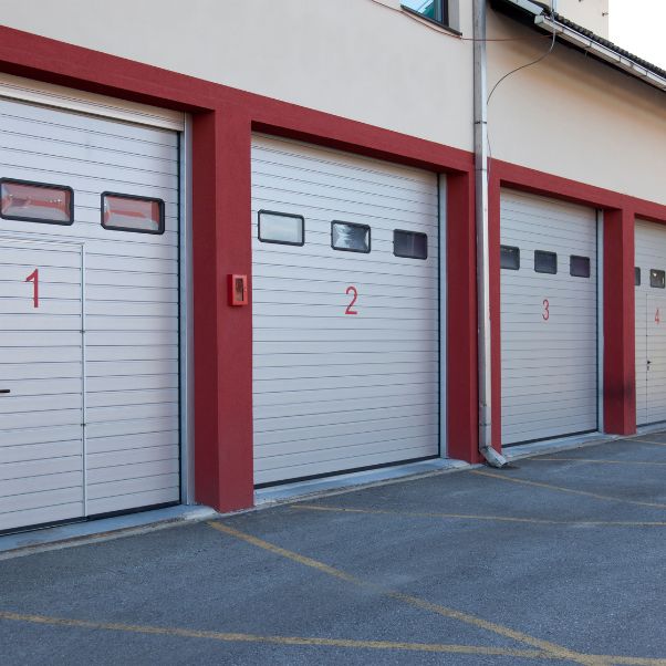 garage doors of a fire station lansing mi